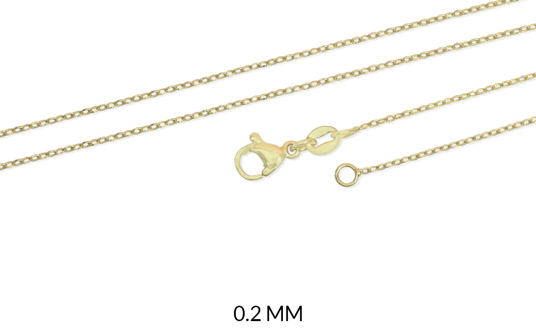 CADENA COVERGOLD PUNTO DIAMANTE TERMINADA/ x UND / REF-RC6052D