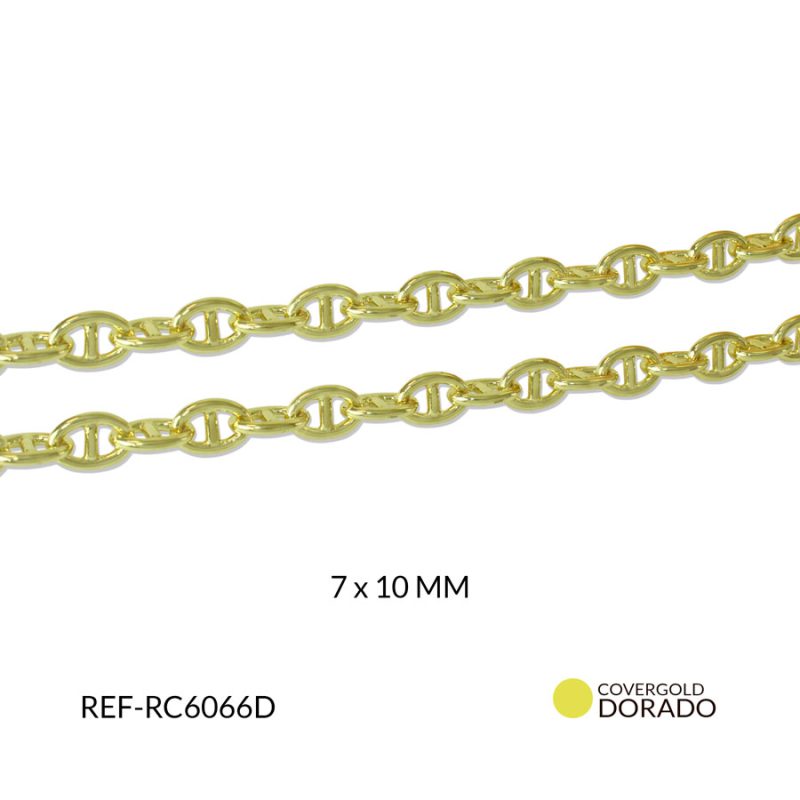 Cadena covergold eslabón gucci 10x7mm x 50cm