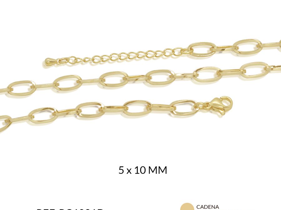 Cadena Covergold shocker ovalado 5 x 10 mm  / x unidad / REF-RC6081D