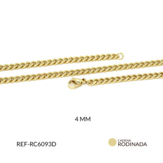 Cadena covergold cartier 4 mm x unidad