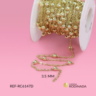 Cadena covergold punto diamante x metro