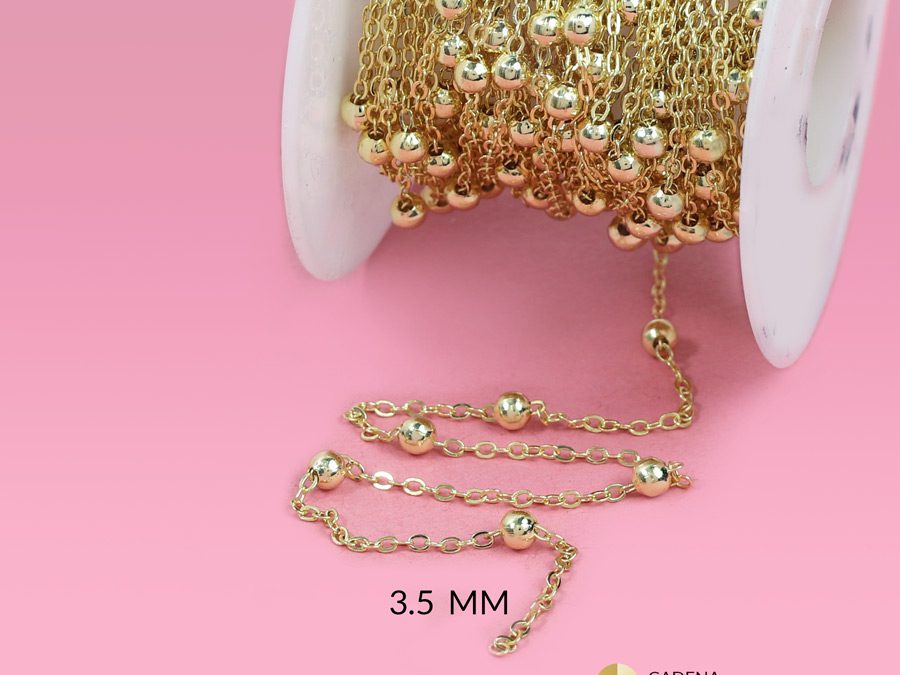 Cadena covergold punto diamante x metro