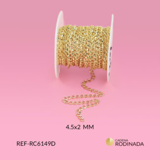 Cadena covergold eslabón rombo plano x mt