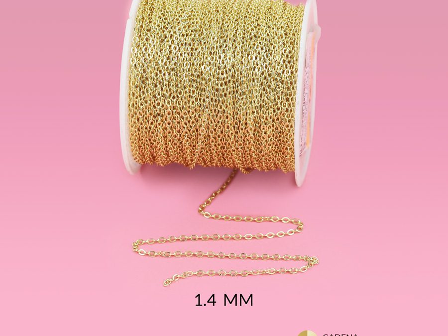 Cadena covergold punto diamante x metro