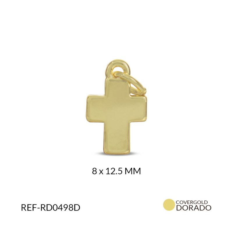 DIJE COVERGOLD CRUZ  8x12.5 MM / x UND / Ref-RD0498D