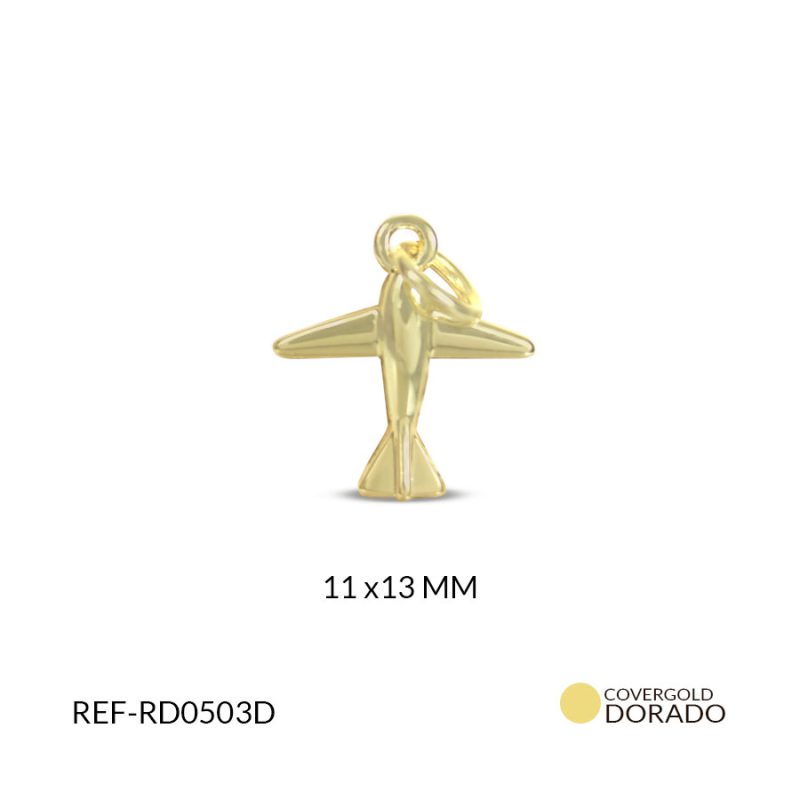 DIJE COVERGOLD AVION 11x13 MM / x UND / Ref-RD0503D