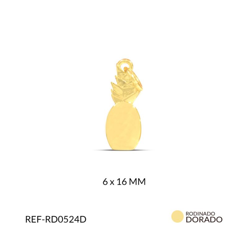 DIJE COVERGOLD PIÑA 6x16 MM / x UND / Ref-RD0524D