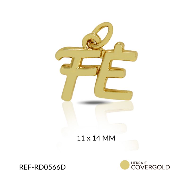 Dije covergold FE 11x14mm / x unidad / Ref-RD0566D
