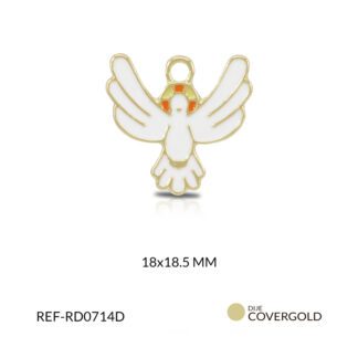 Dije covergold espíritu santo blanco 18 x 18.5 mm x und