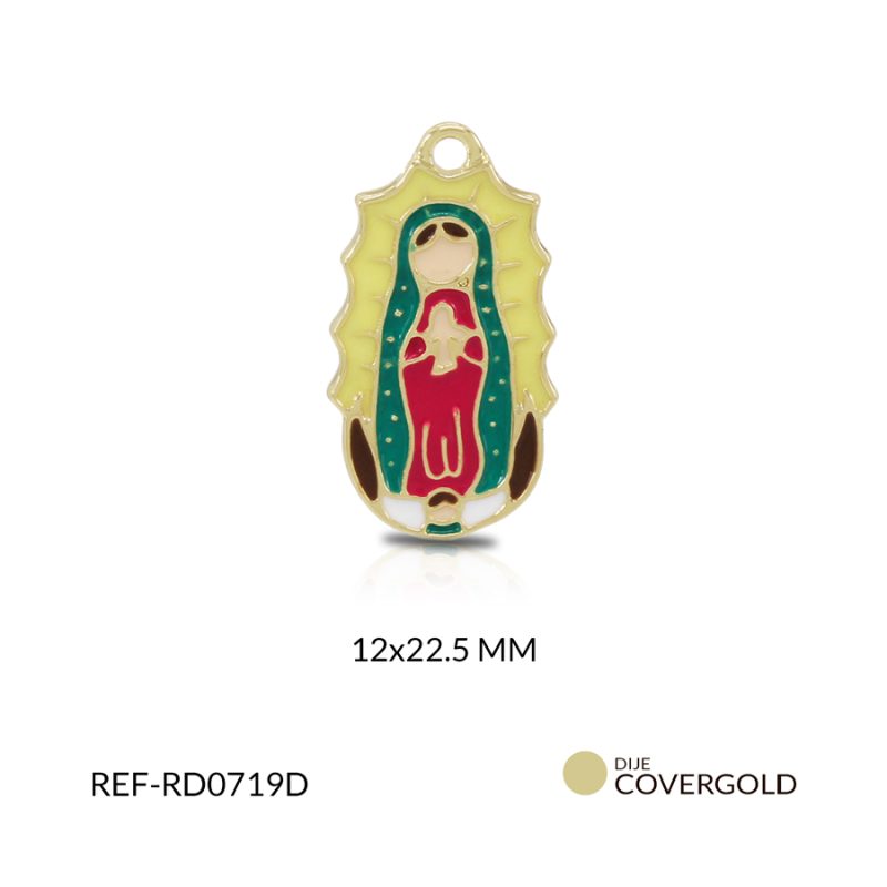 Dije covergold virgen guadalupe colores 12 x 22.5 mm / x und / Ref-RD0719D2