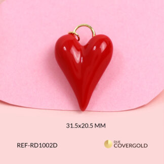 Dije covergold rojo 31.5x20.5mm x und