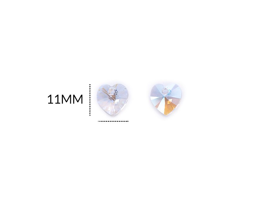 Dije SW Corazón cristal 11mm / x unidad / Ref-2511E74 / Ref-2511E74