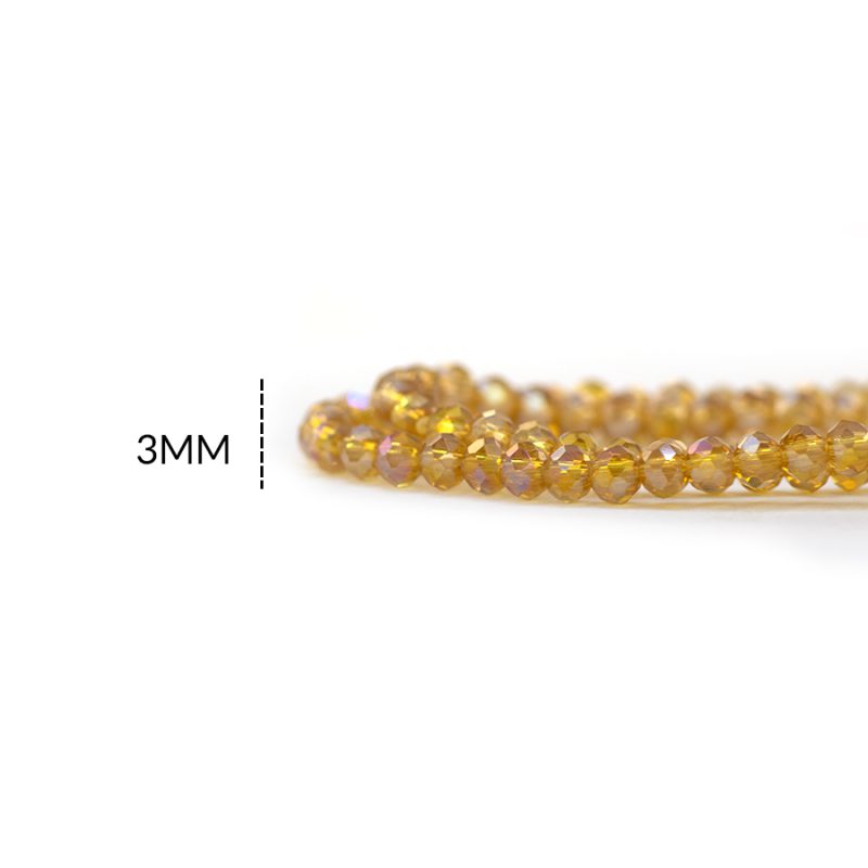 Rondela boreal 3 mm champaña oscuro / x und / REF-3R030