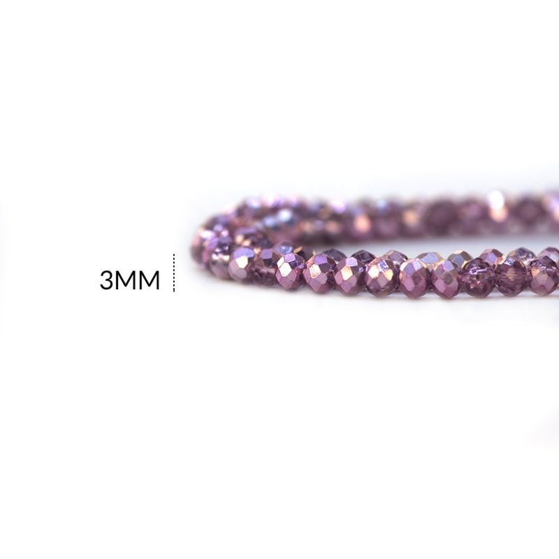 RONDELA BICOLOR LILA 3MM / X SARTA 38CM APROX / REF-3R423 / REF-3R423