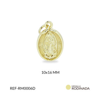 Medalla covergold virgen de guadalupe 10x16mm x und
