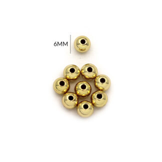 Balin rodinado macizo liso 6 mm x 12und