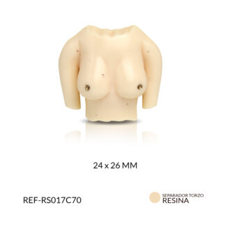 Separador resina torso mujer 24x26mm x unidad