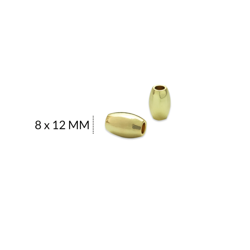 Separador covergold barril 8x12mm / x unidad / REF-RS0186D