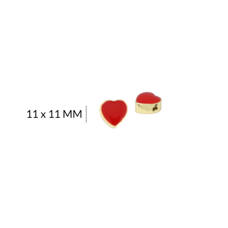 SEPARADOR COVERGOLD CORAZON RESINA ROJA 11 X 11 / x UNIDAD / REF-RS0198D