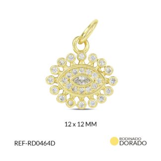 Dije rodinado ojo circón x und