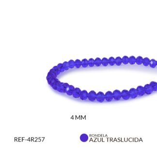 Róndela azul traslucido 4mm