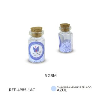 Chaquira miyuki azul claro perlado x 5 gramos aproximado