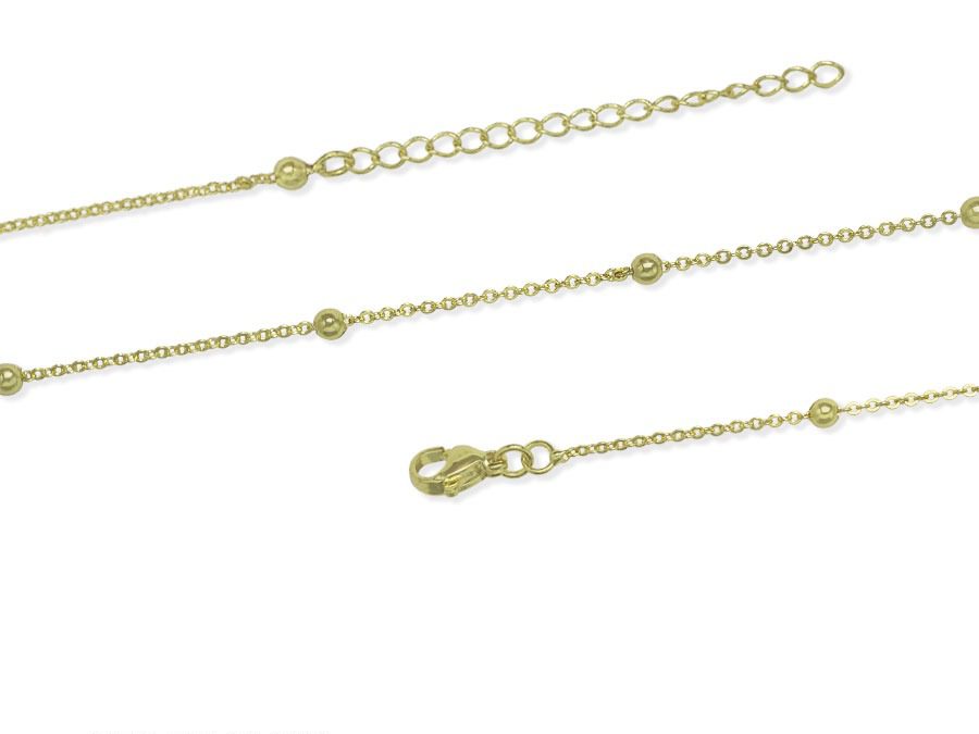 CADENA COVERGOLD PUNTO DIAMANTE + BALIM #3 / x unidad / Ref-RC6060D