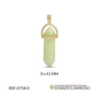 Pendulo zamak dorado Luminoso 8x41MM / Ref-0758-0
