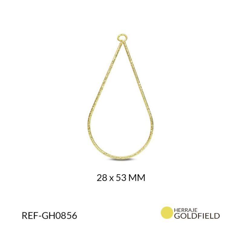 HERRAJE Goldfilled PARA ARETE GOTA 28x53MM X PAR / Ref-gh0856