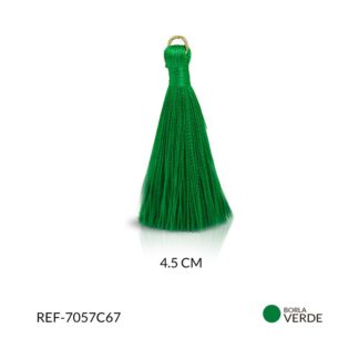 Borla hilo cordón verde 4.5cm paquete x2 unidades