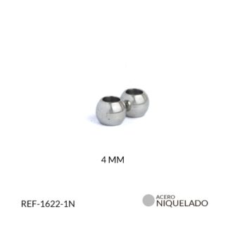Balin acero macizo boca extra ancha 4mm x 12 unid