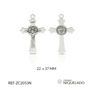 Cruz zamak san benito 22x37mm x6 unidades