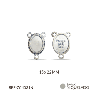 Crucero zamak para resinar 15x12mm x12 und