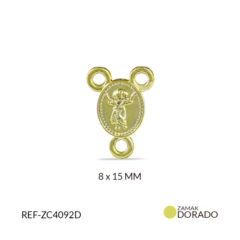 CRUCERO ZAMAK DIVINO NIÑO 8 X 15 MM / paquete x 6 und / REF-ZC4092D