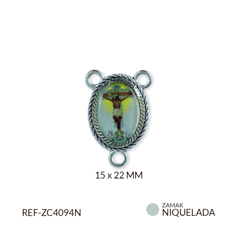 Crucero zamak milagroso de buga 15x22mm x 6 und