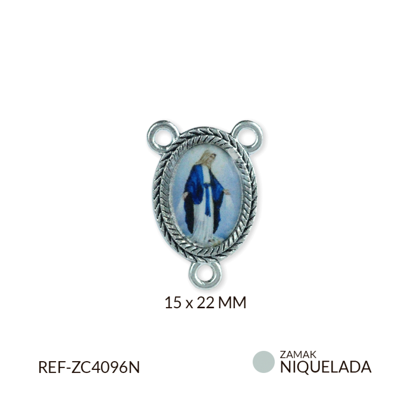 CRUCERO ZAMAK VIRGEN MILAGROSA / paquete x 6 und / REF-ZC4096N