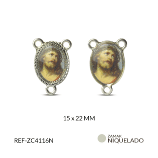 Crucero zamak rostro sangre de Cristo 15x22mm x3 unds