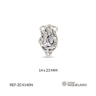 Crucero zamak virgen inmaculada 14x23mm x 6und