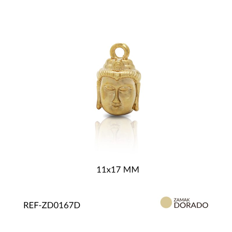 DIJE ZAMAK ROSTRO DIOSA 17X11 MM / PAQUETE x 6 UND / Ref-ZD0167D