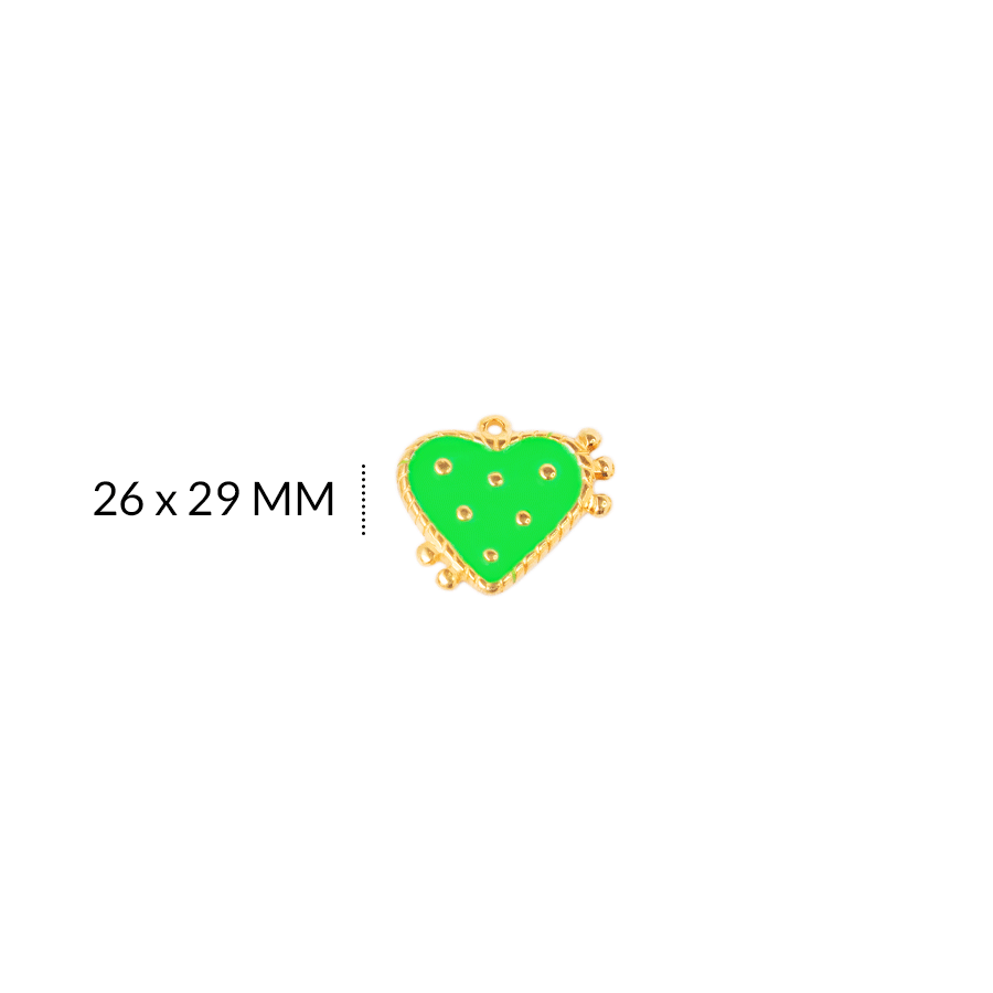 Dije zamak corazón 26x29mm x und