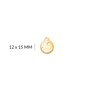 Dije zamak carita feliz ojo estrella 12x15mm x3 unidades