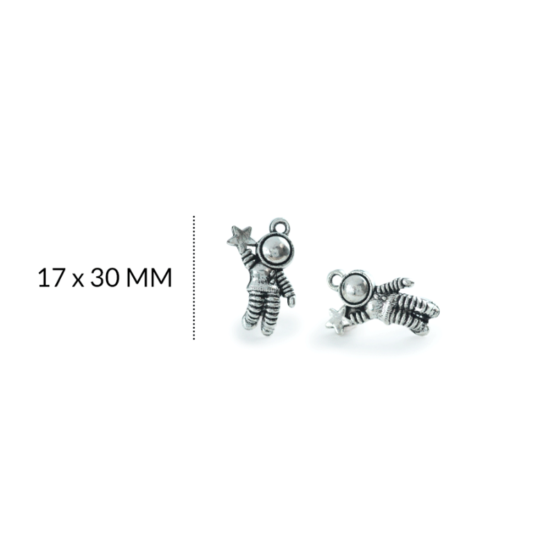 Dije zamak astronauta / paquete x 6 und / REF-ZD0392N