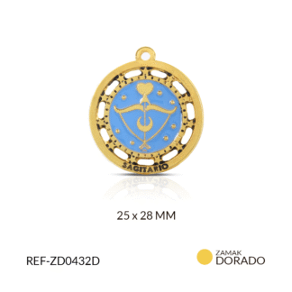 Dije zamak signo zodiacal sagitario 25x28mm x und