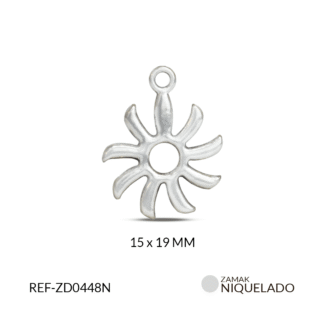 Dije zamak sol 15x19mm paquete x12 und