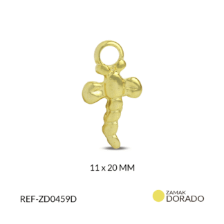 Dije zamak libélula 11x20mm x3 unds
