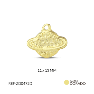 Dije zamak planeta saturno 11x13mm x3 unidades