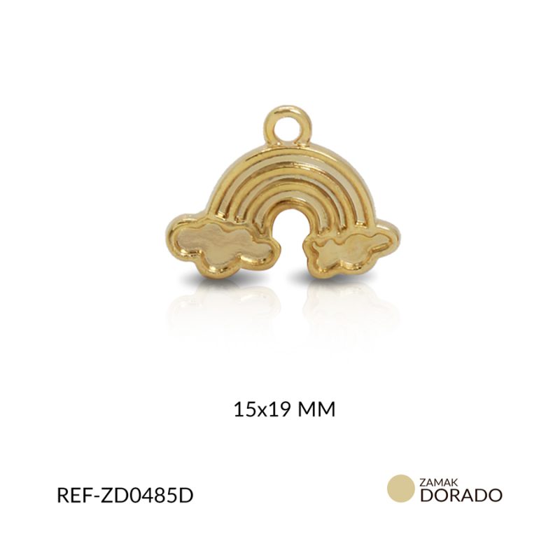 DIJE ZAMAK ARCOIRIS PARA RESINAR 15X19 MM / x UND / Ref-ZD0485D