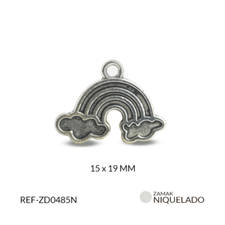 Dije zamak arcoíris para resinar 15x19mm x12 und