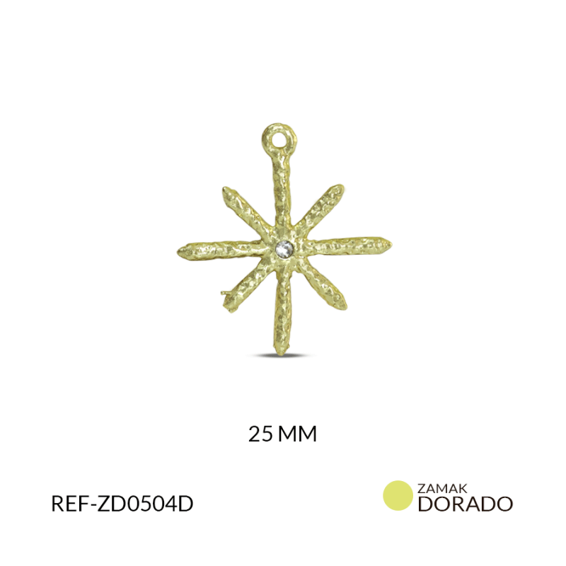 DIJE ZAMAK GUIA SOLAR 25 MM / x UND / Ref-ZD0504D