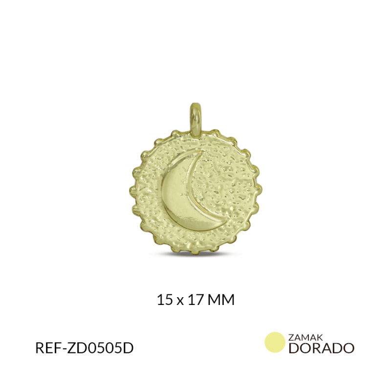 DIJE ZAMAK LUSINA 15X17MM / PAQUETE x 3 UND / Ref-ZD0505D